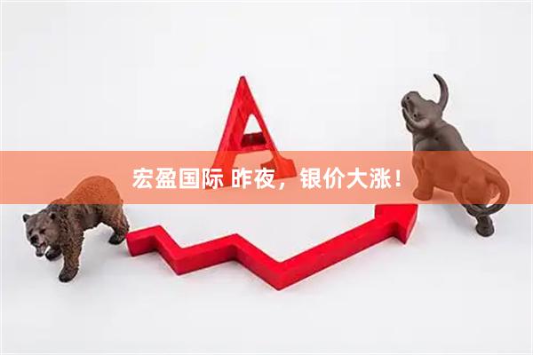 宏盈国际 昨夜，银价大涨！
