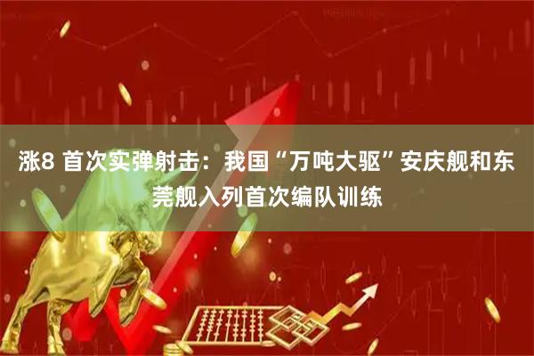 涨8 首次实弹射击：我国“万吨大驱”安庆舰和东莞舰入列首次编队训练
