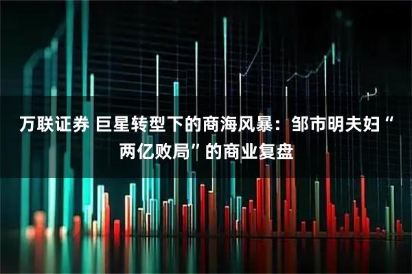 万联证券 巨星转型下的商海风暴：邹市明夫妇“两亿败局”的商业复盘